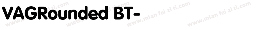 VAGRounded BT字体转换